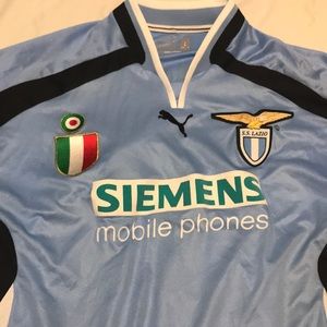 New Puma Lazio FC jersey, US large, sky blue.